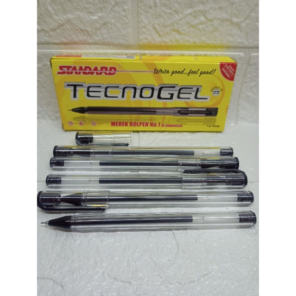 Pena Standard TECNOGEL 0.5 hitam