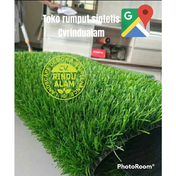 KARPET RUMPUT/RUMPUT SINTETIS 50cmX50cm TEBAL 20mm -karpet rumput sintetis -karpet rumput sintetis m
