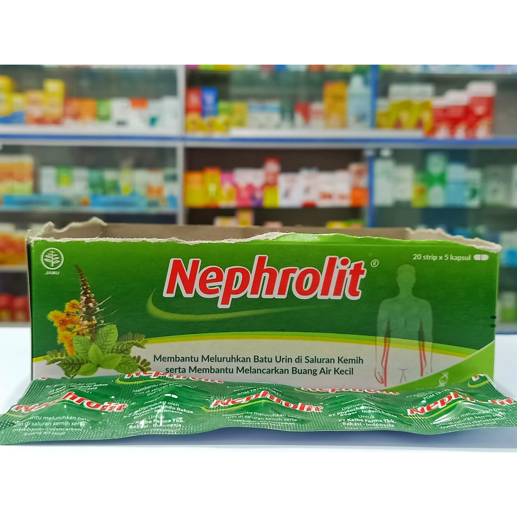 Nephrolit 5 Kapsul Obat melancarkan buang air kecil