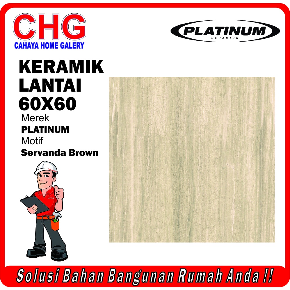 Keramik Lantai Platinum 60x60 SERVANDA KW 1 / Platinum SERVANDA 60x60