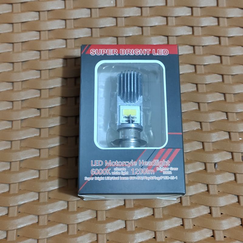 Bohlam Lampu LED motor/ Lampu depan utam LED AC DC H6 Flip Gozima Matic,Beat Mio Jupiter Z