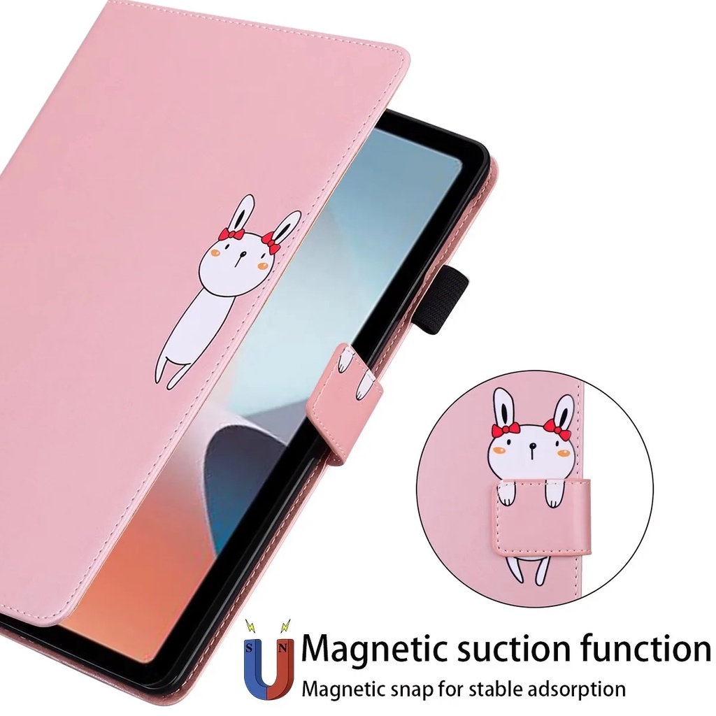 Casing Untuk Oppo Pad Air (2022) 10.36 &quot;OPD2102 X21N2 Pola Fashion Tablet Perlindungan Case Hewan Lucu Dicat Dompet Flip Card Stand Shockproof Leather Cover