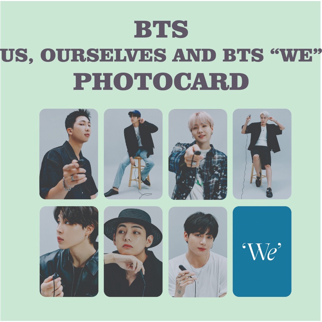 PHOTOCARD BTS US, OURSELVES AND BTS &quot;WE&quot;