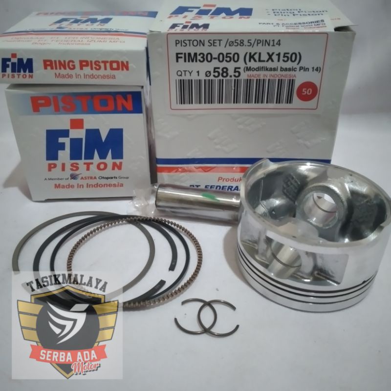 PISTON KIT FIM30 KLX150 PEN 14 DIAMETER 58 58.5 59 59.5 60