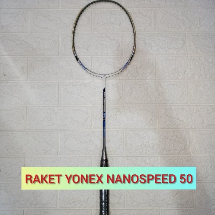 Raket Badminton YONEX NANO SPEED 50 NANOSPEED 50 ORIGINAL MURAH - Psg senar hiqua ELMA