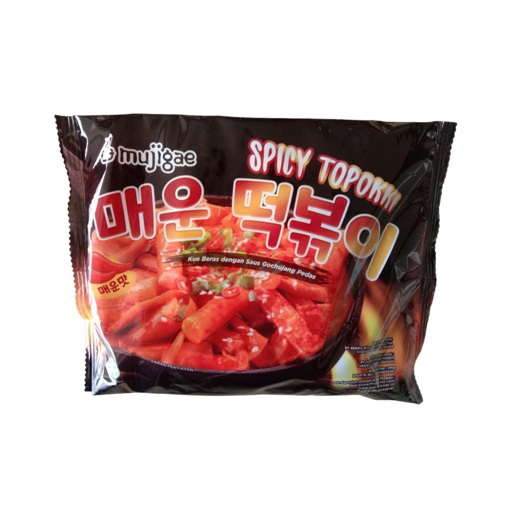 

MUJIGAE SPICY TOPOKI 195 GR / KUE BERAS PEDAS