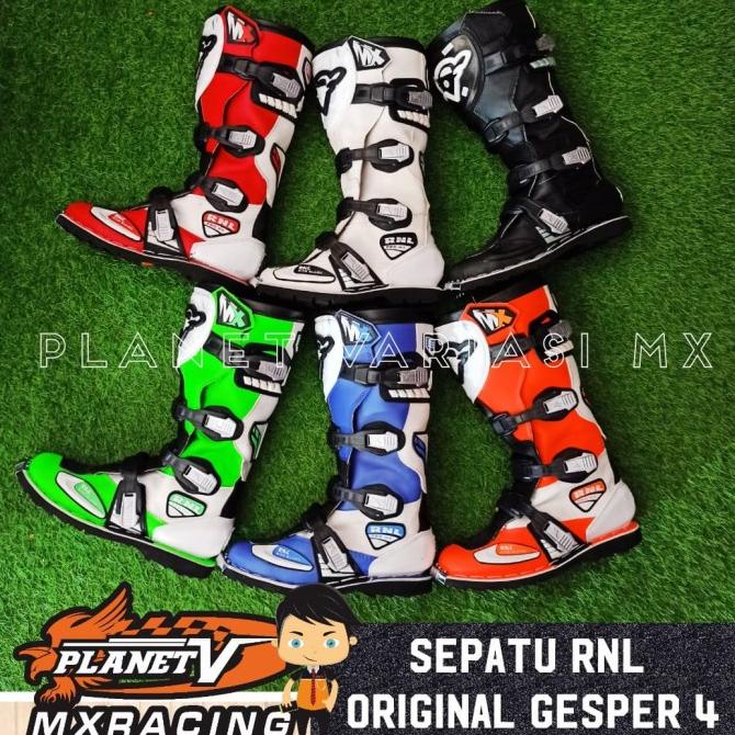 [BISA COD] Sepatu RNL Gesper 4 CROSS / MX / TRAIL premium