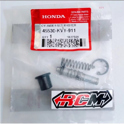 45530-KVY-911 CYLINDER SET MASTER REM ATAS BEAT FI POP VARIO 125 150 SPACY BLADE REVO ABSOLUTE REVO FI NEW SUPRA X 125 ORI ORIGINAL HONDA AHM ASLI