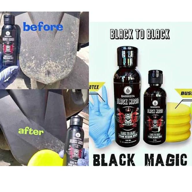 BGG.22Oc22х ‑ Black Magic BARRISTA - Penghitam Plastik Body Motor Mobil