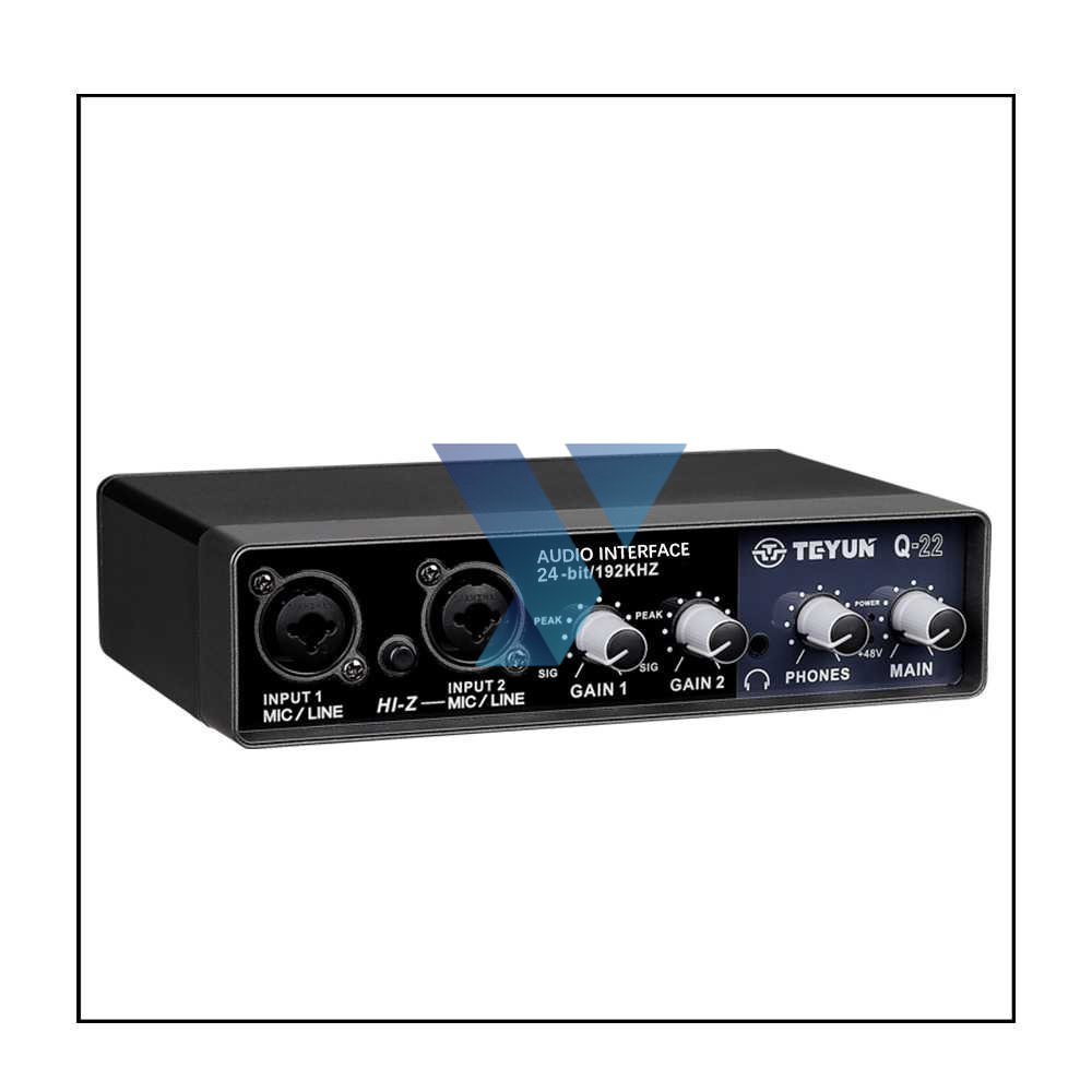 Teyun Microphone Hi-Fi Sound Card Amplifier USB Live Broadcast - Q-22 ( Al-Yusi )