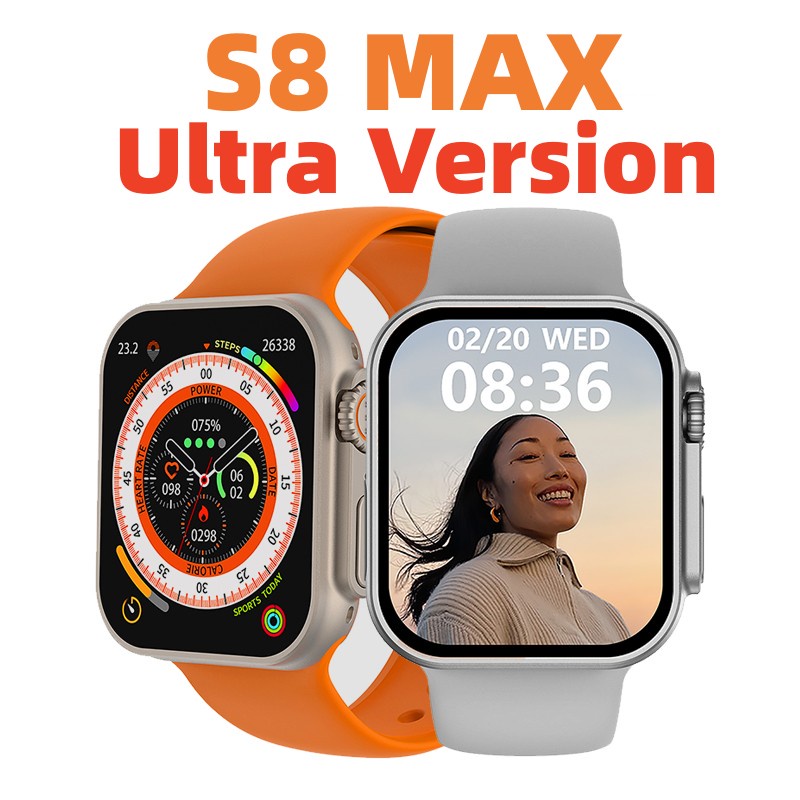 New GARANSIS8 Max Series8 Ultra IWO PRO SmartWatch 49mm NFC 2.0 inches Infinite Screen Body