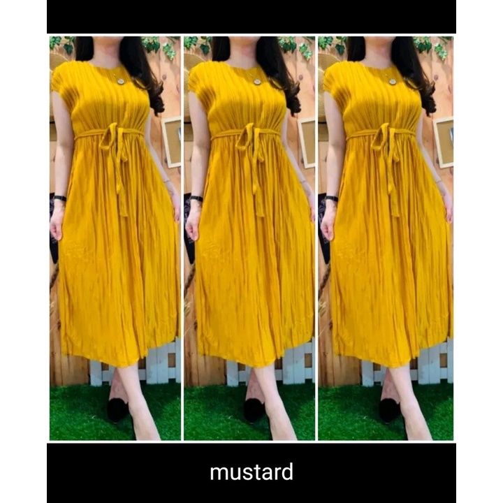 DASTER PLISKET JUMBO WANITA//DRESS PLISKET VIRAL 2022