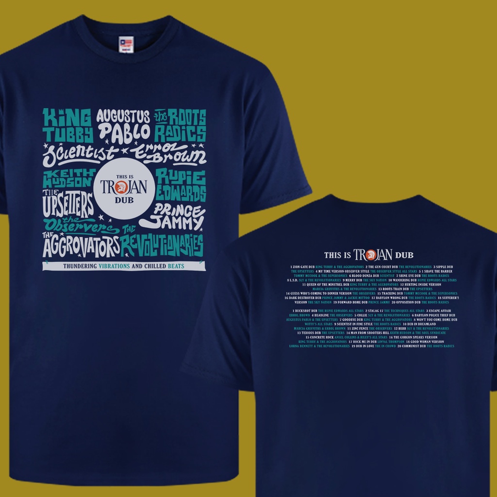 Baju Kaos Tshirt Trojan Reggae DUB Music