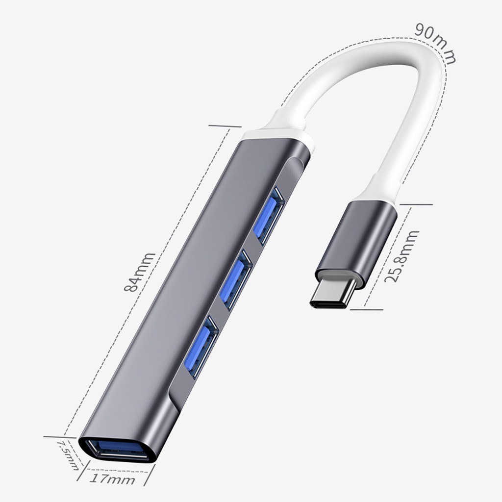 TYPE-C &amp; USB 3.0 HUB 4 Ports Hight Speed OTG kabel