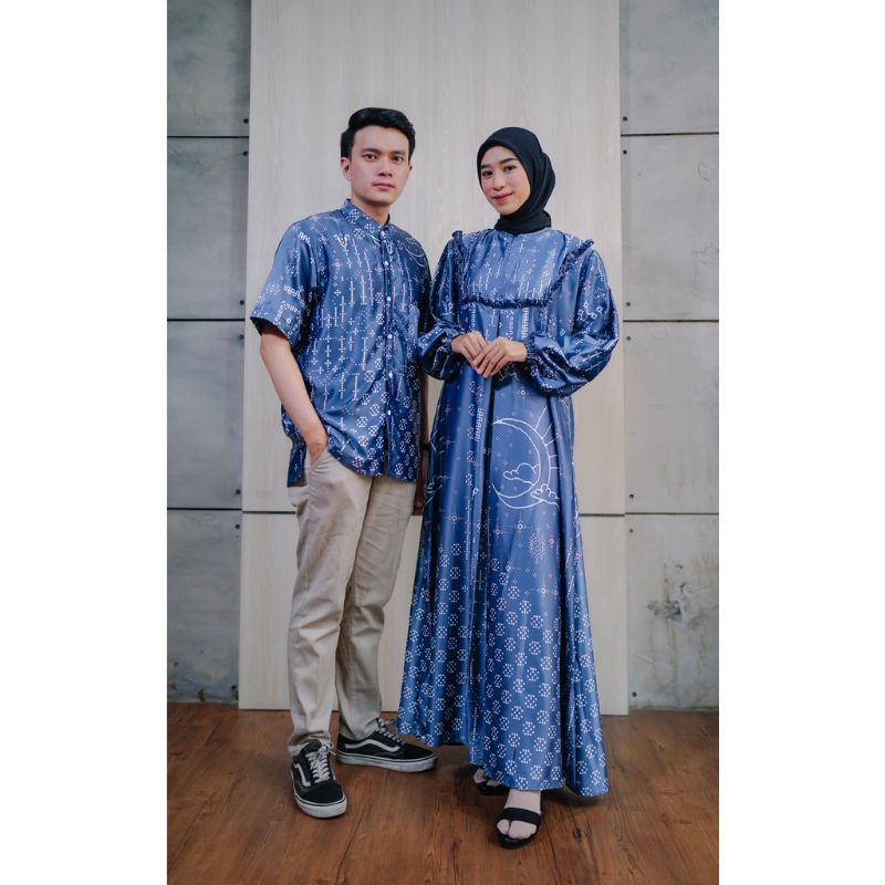 Baju Couple Pasangan Suami Istri Gamis Koko Zulina Fashion muslim