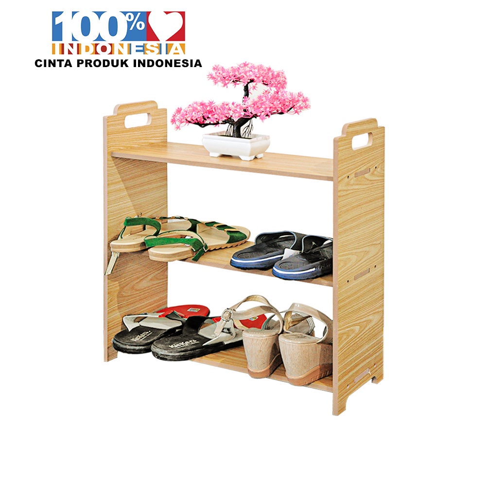 Rak Sepatu Susun Serbaguna Minimalis Shoe Rack MDF - LC047