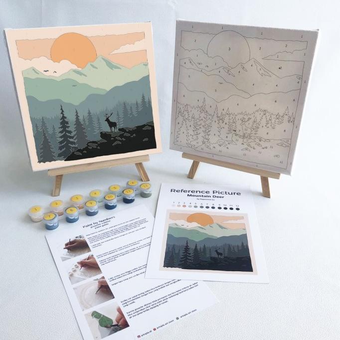 

Paint by Numbers Scenery Edition by Papermint Co / Canvas Kanvas