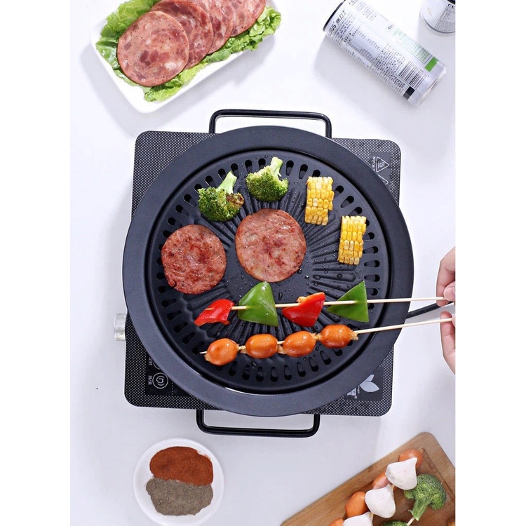 Alat Panggang Daging Teflon Wajan Ultra Grill Pan 32cm Korean BBQ