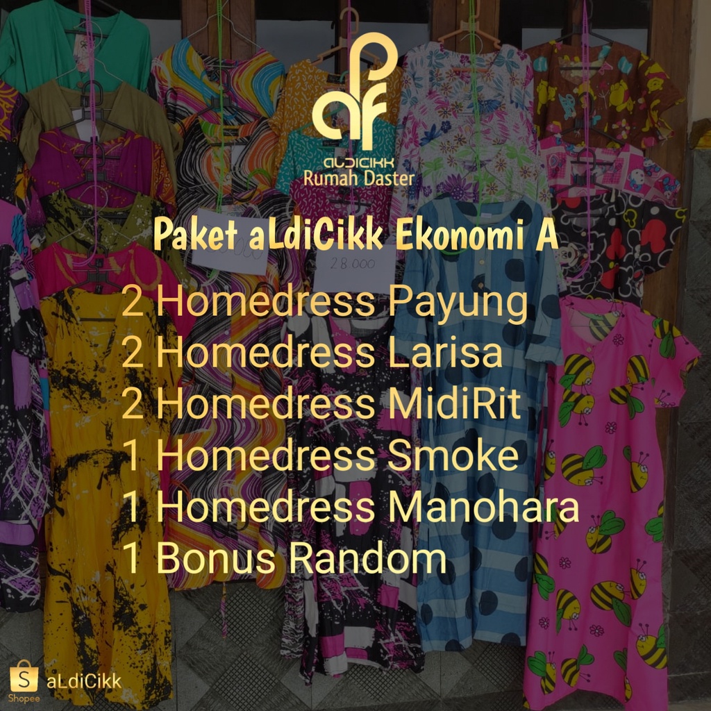 Paket usaha daster rayon daster manohara daster Payung daster smoke daster larisa daster lengan panj