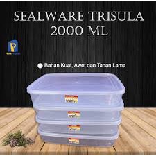 Food Box 2000ml Plastik / Kotak Makan 2L / Tempat Donat /Toples Container/tempat sayur