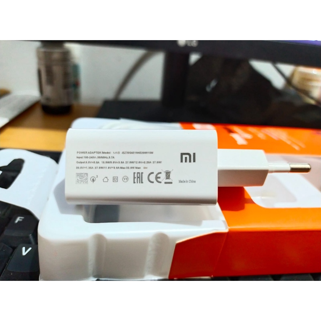 Charger Xiaomi Mi8 27.5W Fast Charging TC Xiaomi Mi8 Original