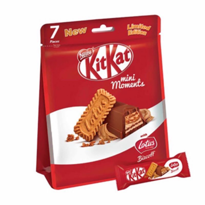 

Limited Edition KitKat Mini Moment Biscoff Lotus