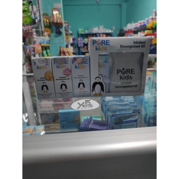 Pure Kids Inhalant Decongestant Oil 10ml + Tungku Bayi 3 bulan + Aromaterapi Original Geranium Lemon melegakan hidung tersumbat pilek