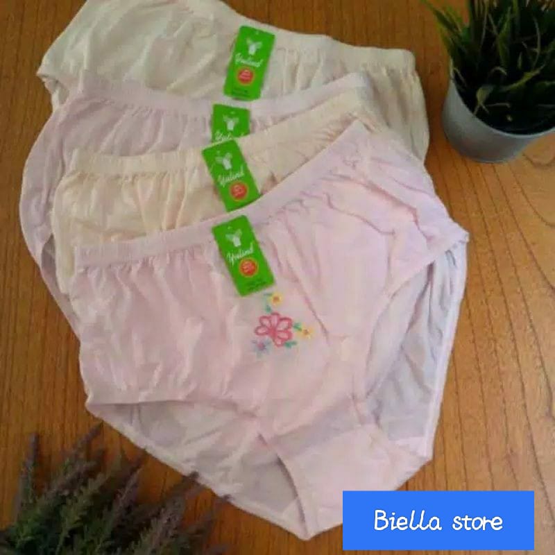 CD YUTIN Celana Dalam Wanita Yutin Bunga Katun CD YUTIN GRATIS ONGKIR Terlaris Harga Grosir 6 pcs//3