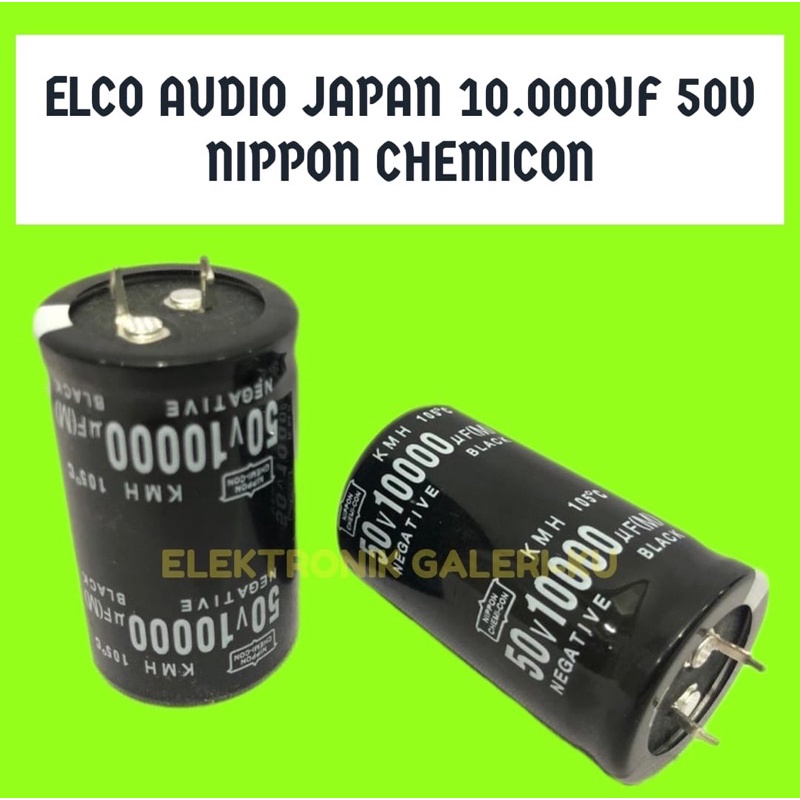 ELCO AUDIO JAPAN 10000UF 50V NIPPON CHEMICON
