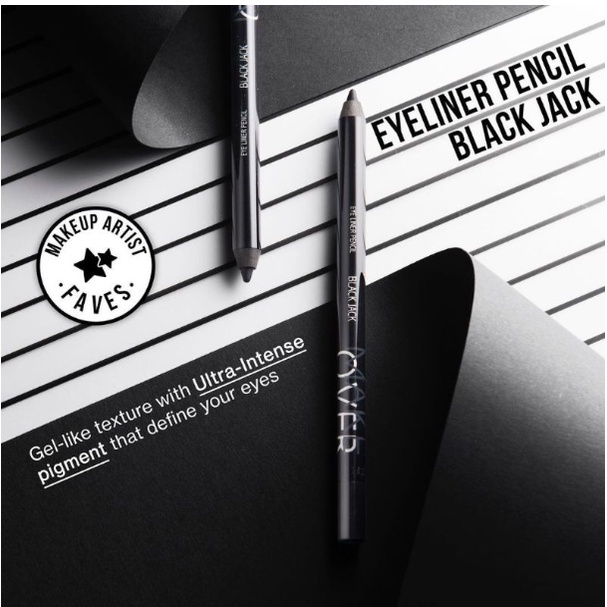 MAKE OVER Eye Liner Pencil Black Jack 1,2G