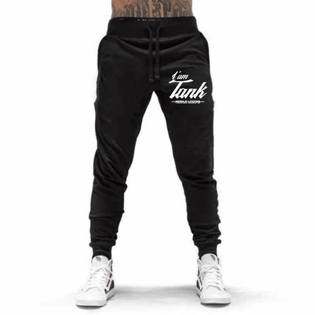 CELANA PANJANG JOGGER I AM TANK BAHAN FLEECE TEBAL / NYAMAN DIPAKAI KUALITAS BAGUS