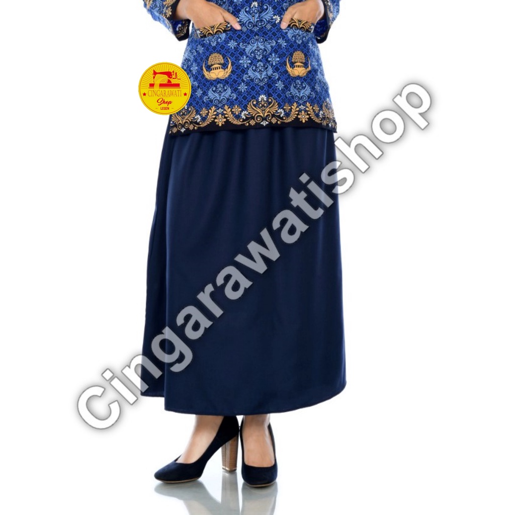 Rok Navy Biru Dongker Panjang Celana Navy Dinas Wanita Rok/Celana Putih PNS Wanita