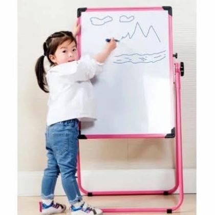 

Kids Drawing Board Whiteboard & Blackboard 2 in 1 Papan Tulis 2 sisi