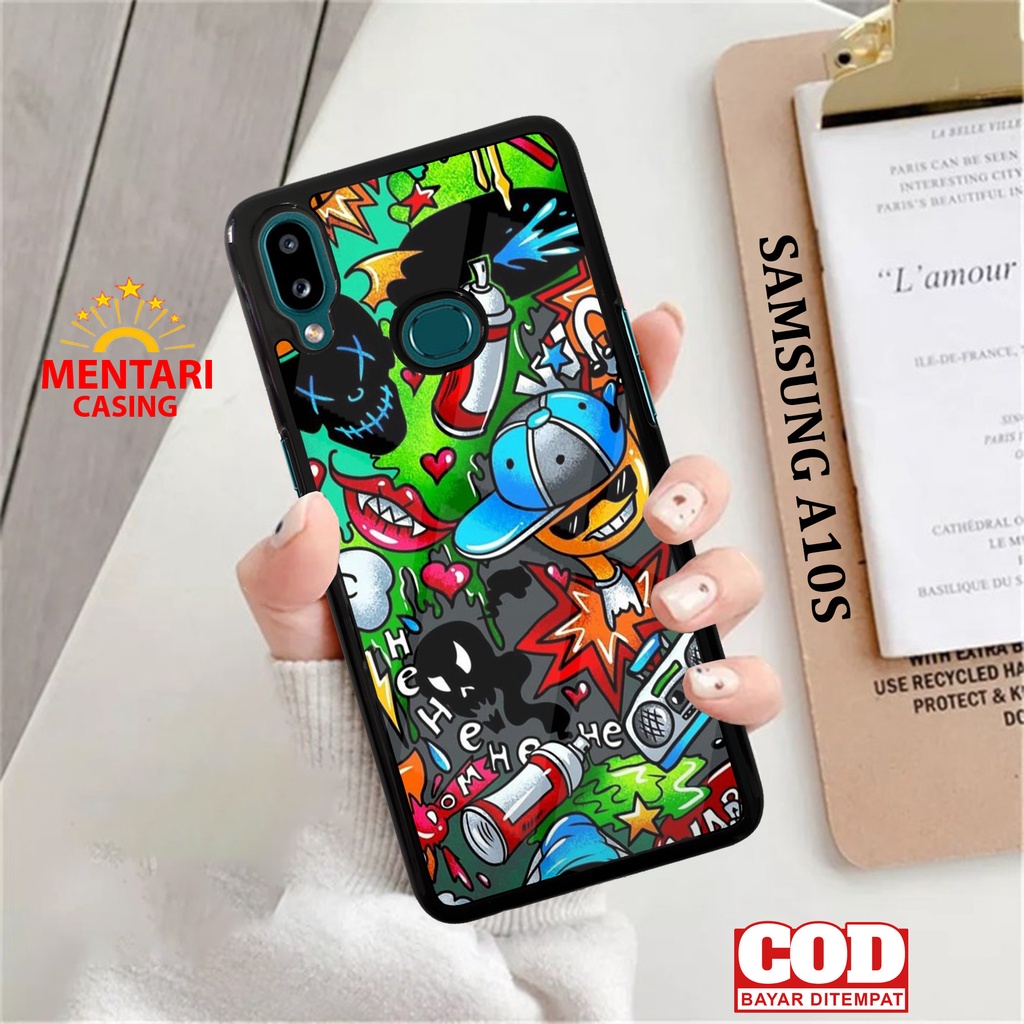 Case SAMSUNG A10S CASING SAMSUNG A10S [ GRAF AESTHETIC ] Mentari casing case hp kondom hp case custo