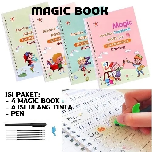 

Terbaru! Magicbook invisible ink / Buku Belajar Menulis, Menggambar dan Berhitung