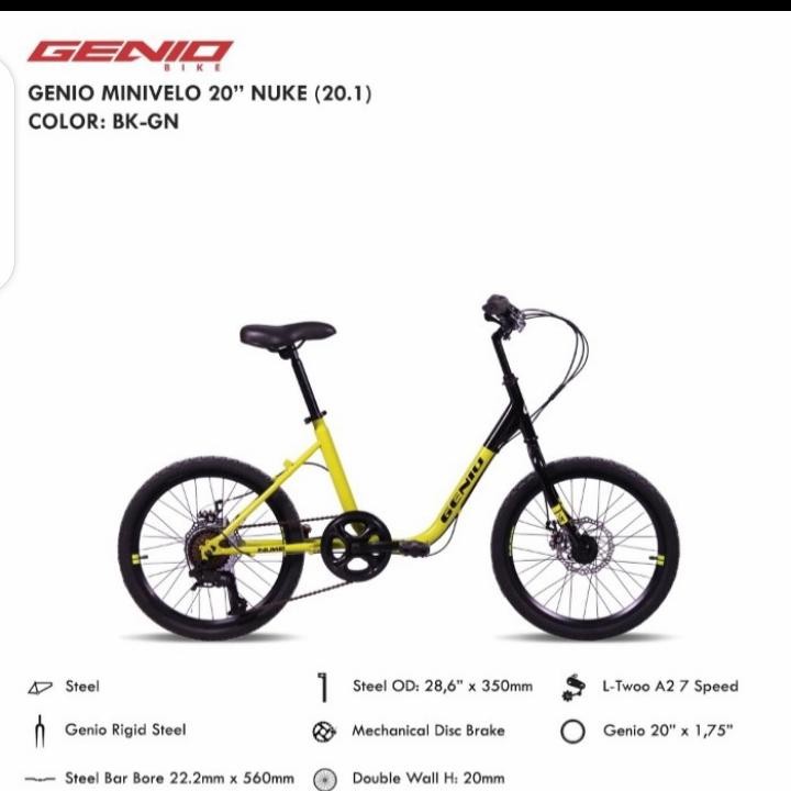 Sepeda CTB Genio Minivelo Nuke 20" by United