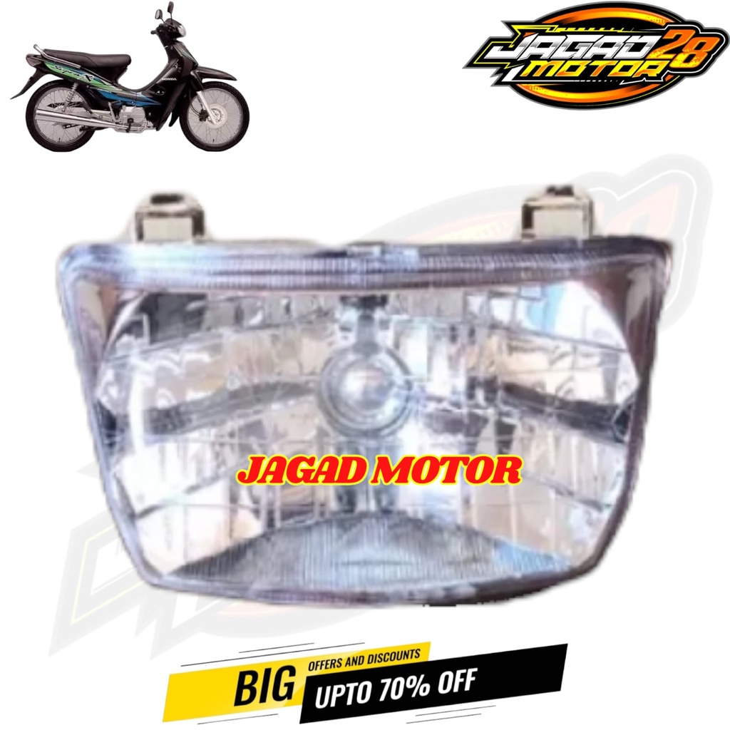 Lampu Depan Honda Supra X Lama / Reflektor Depan Honda Supra X Lama / Reflector Depan Supra X Lama / Headlamp Reflektor Lampu Depan Supra X Lama