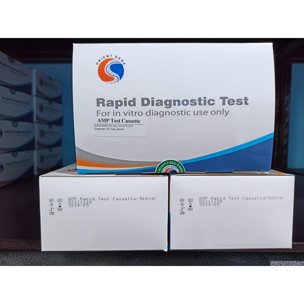 Rapid Drug Test Orient Gene AMP-MOP-THC-MET-BZO-COC Cassette isi 25