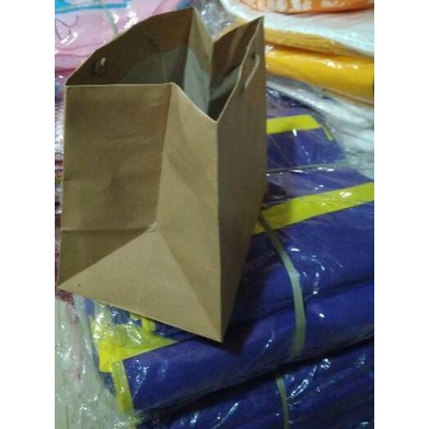 

SALE✅paper bag bronis 22 tali kertas polos buat snak box isi12pcs|KD9
