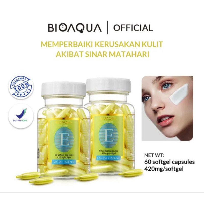 (PL) - ori bioaqua serum wajah vitamin facial essence kapsul/ animate bioaqua