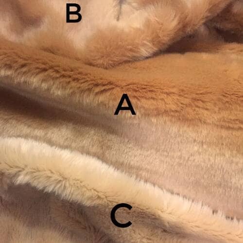 Alas Bulu Kain Bulu Karpet Lantai Karpet Bulu Warna Coklat Cokelat(C6D2) BARU  KARPET BULU TIE-DYE T