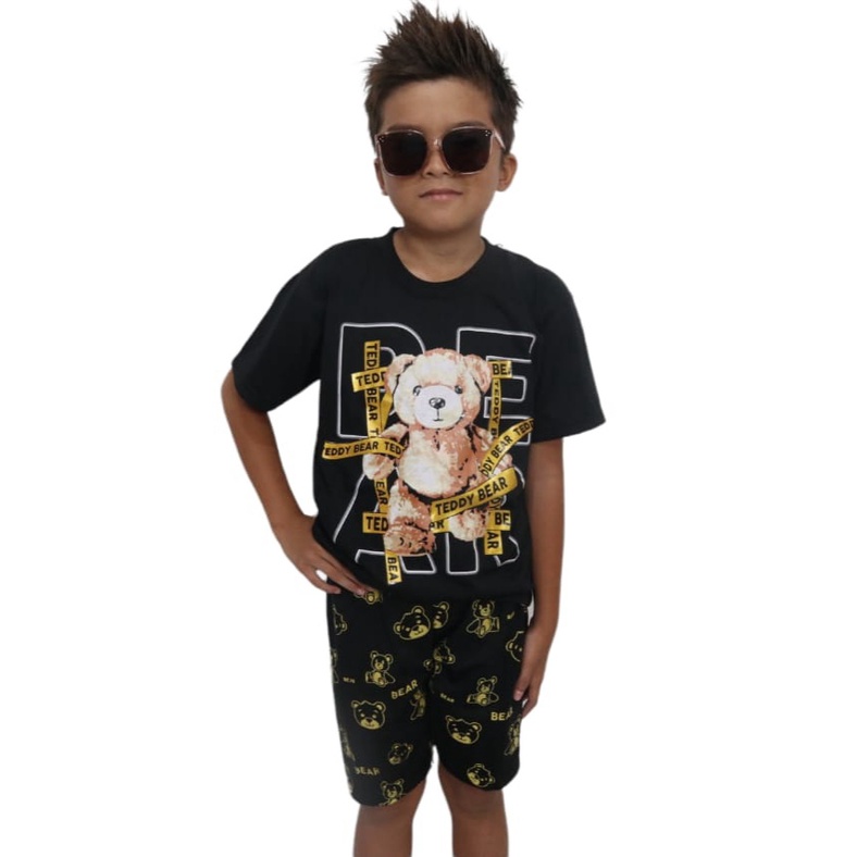 SETELAN BAJU ANAK BEAR COOL UNTUK ANAK 2-10 TAHUN BISA COD
