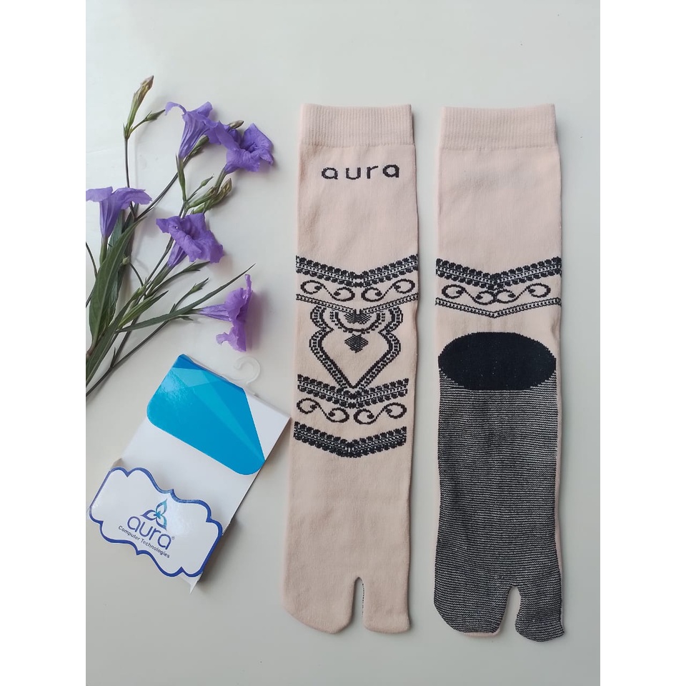 AURA kaos kaki jempol motif - kaos kaki jari motif - kaos kaki muslimah motif