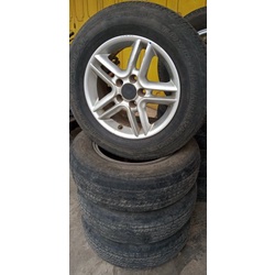 STD CRV RING 16 LEBAR 6,5 PCD 5X114 DAN BAN 215 65 R16 (75%) BISA BUAT MOBIL new cerry,grand max,lux