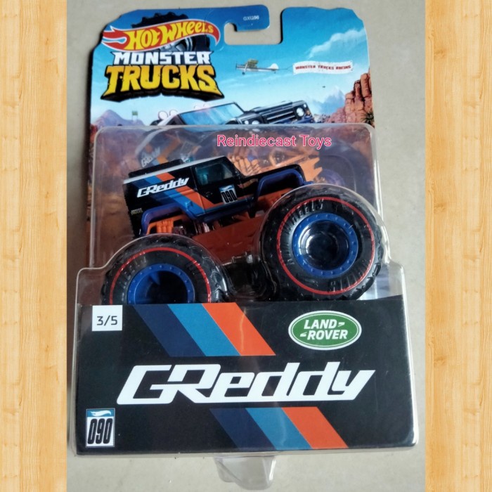 Gilaa Hot Wheels Monster Trucks Land Rover Defender 90 Terbatas
