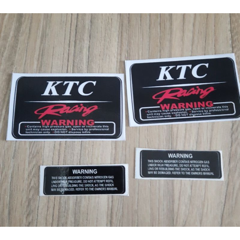 STICKER KTC SHOCK BREAKER