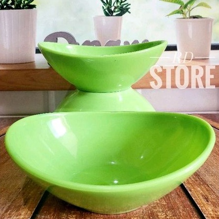 3.PCS MANGKOK LONJONG SAJI MELAMINE POLOS