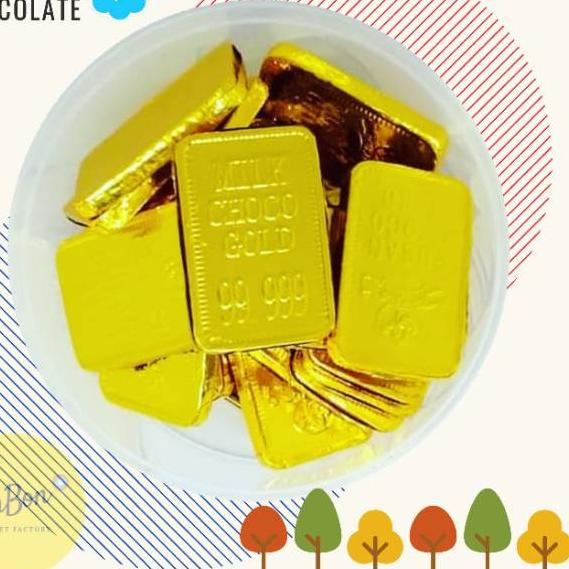 

10.10 Flash Sale Gold Bar Choco / Coklat Batang Emas / Cokelat Batangan Mas 50 Pcs buruan