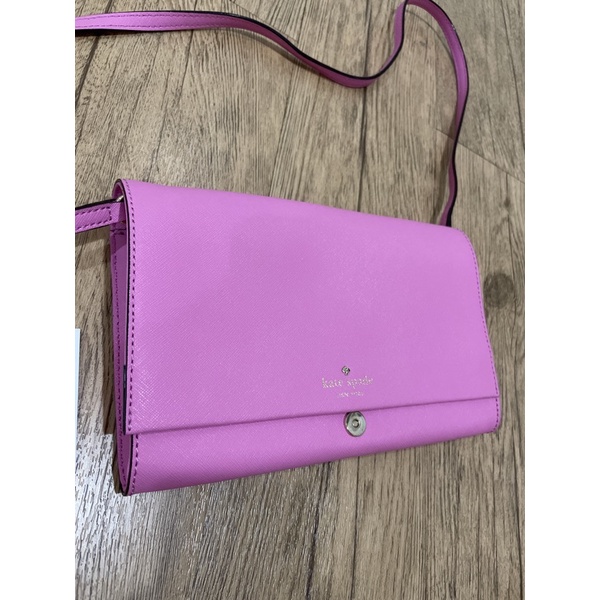 kate spade cell phone pink crossbody wallet bag (super best deals) preloved