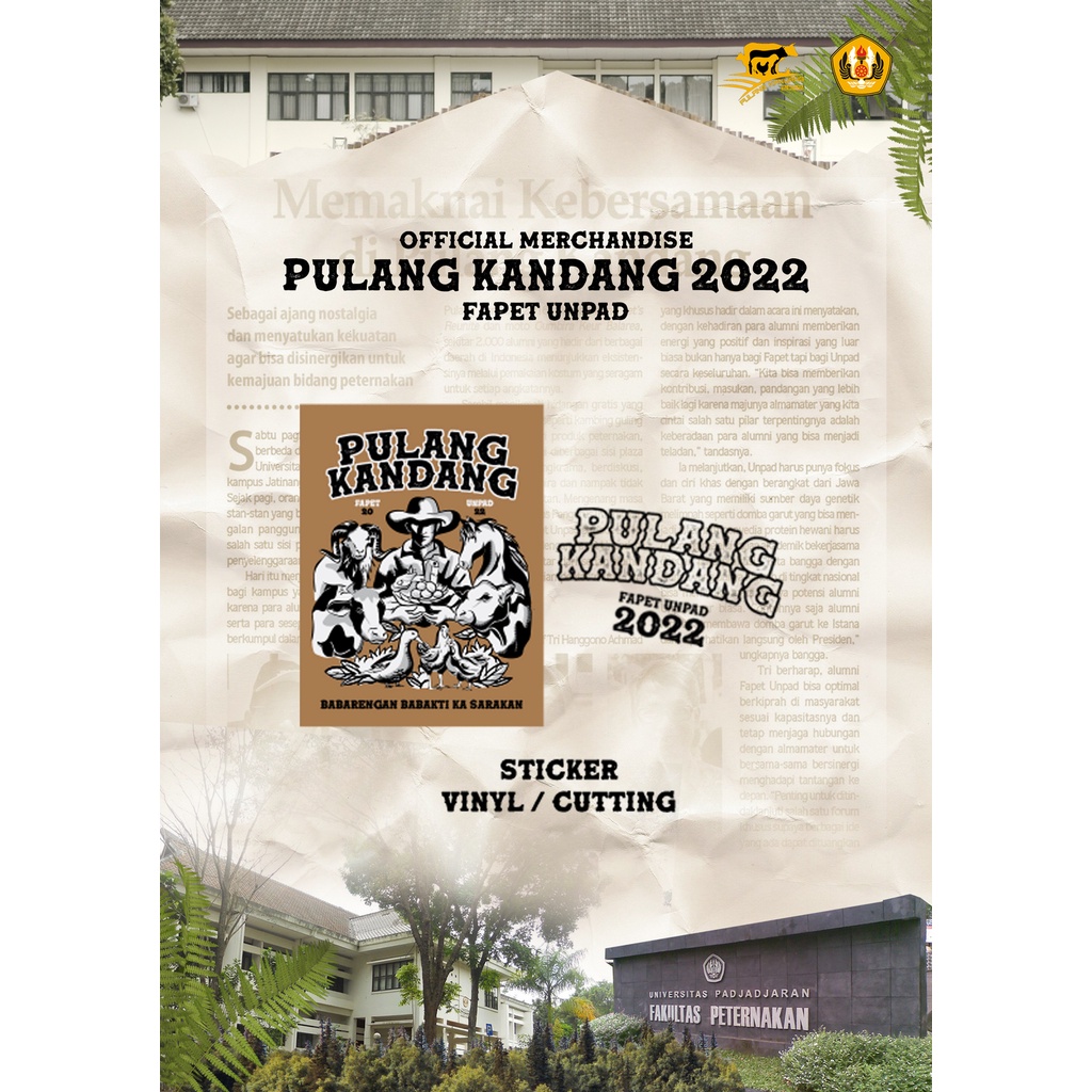 STICKER OFFICIAL PULANG KANDANG 2022 FAPET UNPAD